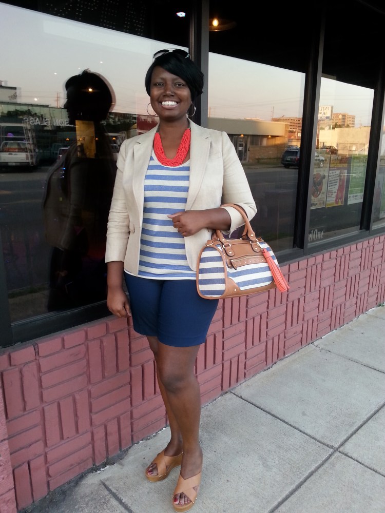 Since fashion knows no boundaries, I had to post this look from a few weeks ago. Perfect look for an Auburn girl.